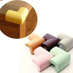 Rubber Baby Protection Safety Desk Table Edge Corner Protector for Furniture Cushion Guard Strip Softener Bumper (Multi) (Pack of 8)-image-26