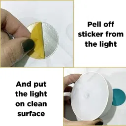 CrackPunk Light for Home USB Charging Wireless 2 LED Body Induction Lamp Self-Adhesive Motion Sensor Light image 4