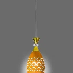 Wood Color Lezar Moon Cutting Hanging Lamp for Bedroom/Pendant Lamp, Pack of 1 Pendants Ceiling Lamp-picture-23
