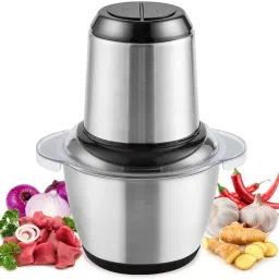 Electric Chopper Meat Grinder Stainless Steel Mincer Food Processor Kitchen Slicer Egg Beater Garlic Vegetable 350 W Food Processor-image-1