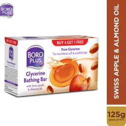 Glycerine Bathing Bar With Swiss Apple & Almond Oil | For Soft Skin 125G Each-image-69