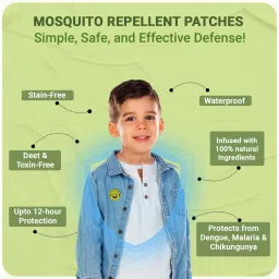 mumslap Natural Mosquito Repellent Patches for Babies, Protects from Dengue, Malaria image 4