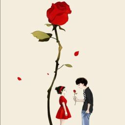 Boy Propose Girl Reprint Clip Board Exam Pad (14x9.5 Inches)-image-52