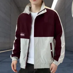 Men Colorblock Casual Jacket-image-60