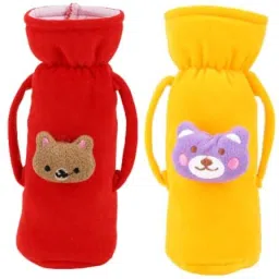 Soft Plush Baby Bottle Cover for Feeders Set of 2 Cover Handle on Both Side-image-55