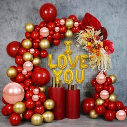 I Love You Anniversary Decoration ki -combo 54 Pcs for Decor-image-75