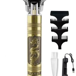 FINARO Professional Golden t99 Trimmer Haircut Grooming Kit Metal Body Rechargeable 31 Trimmer 120 min Runtime 4 Length Settings-25