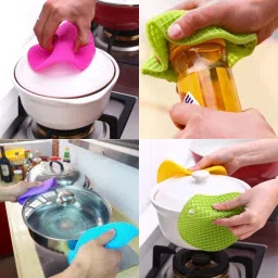 baskety Silicone Hot Mat Random Set of 6 Matt Trivet image 2