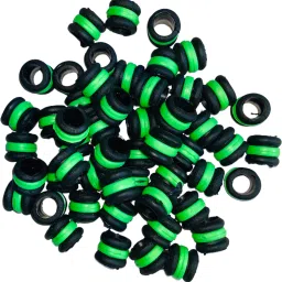 Black & Green New Design Rubber 20 pcs Pigeon Foot Ring Bird Shoulder Guard-image-34