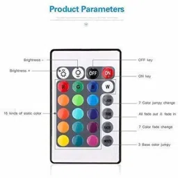 fstyler Multicolor Par Light 12 LED RGB with Remote Controller Light for Disco Diwali Shower Laser Light image 3
