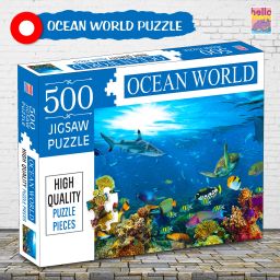 Ocean World 500-Piece Jigsaw Puzzles for Kids and Childrens – Ages 9+-16