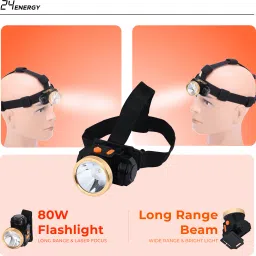 24 energy 80W Led Headlight Adjustable Torch EN-5310 Torch image 3