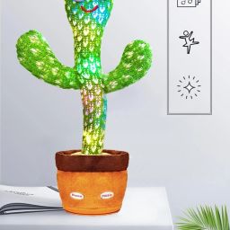 lovhide Talking Dancing Cactus | Singing Musical Toy |Baby Mimicking Repeat What You Say image 2