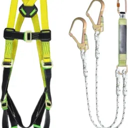 Safety Belt Harness FullBody Shock Absorber with Scaffolding Hook Double Lanyard Safety Harness-17