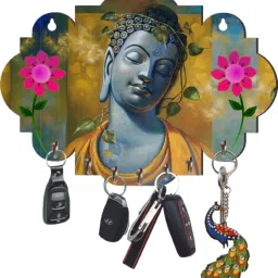 Wooden Printed Key Holder Wood Key Holder-image-93