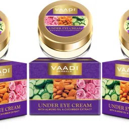 Herbals Under Eye Cream - Almond Oil & Cucumber extract (30 gms x 3) (Pack of 3)-image-11