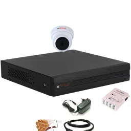 CP PLUS 4 Channal HD DVR 1080p 1Pcs,Dome HD Camera Plug-n-Play Crystal IR LEDs for clearer Night Vision 2.4 MP 1Pcs,Power Supply 1Pcs,combo set Security Camera-image-46