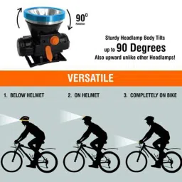 jpro LED Head Lamp with Head Straps Rechargeable Headlight Torch image 4