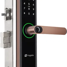 Mygate Lock SE: 6 Ways to Unlock - App,PIN,RFID,Key,OTP & Fingerprint | 3-Year Warranty Smart Door Lock-0