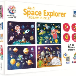 Space Explorer 4in1 Jigsaw puzzle for young astronauts (140 Pieces) (2364)-11