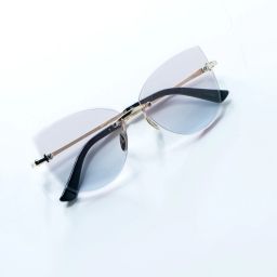 Gradient, UV Protection, Mirrored, Toughened Glass Lens Cat-eye, Butterfly Sunglasses (Free Size)-image-88