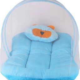 High Quality Velvet Baby Bedding Set Blue Mosquito net New born baby-26