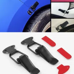 2 Pcs Hood Boot Bonnet Bumper Toggle Fastener Hook Locking Hasp Catch Clip Guard Locking Carabiner-image-11