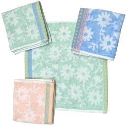 Yanwenx Women's Handkerchief/Rumal/Hankey Set of 4 (25x25 inch, Multicolor) ["Multicolor"] Handkerchief-64