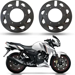 Carbon Pattern Pro Bike Disc Wheel Cover 17 Inch(Pack of 2) TVS Apache RTR-160 Wheel Cover For NA NA-image-68