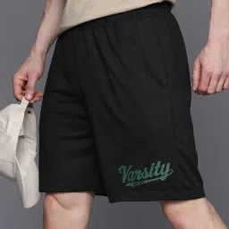Solid Men Black Regular Shorts-image-93
