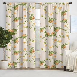 154 cm (5 ft) Polyester Room Darkening Window Curtain Single Curtain-image-47