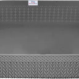 Plastic Q-3 Multiuses Designer Unbreakable Plastic Storage Basket/Organizer/Bin (Grey) Storage Basket-image-74