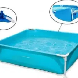 tiny tales Compact (IND*76) Mini Frame Pool Blue Color Inflatable Swimming Pool image 4