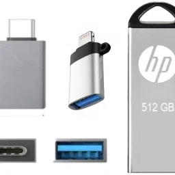 HP Pendrive OTG Best Quality 512 GB Pen Drive Compatible with Desktop Computer, Audio Player, Laptop, Television USB 2.0 Metal Case-12