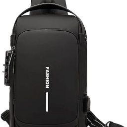 Black Men & Women Shoulder Bag Waterproof Polyester Unisex Crossbody Sling Bag Chest Backpack Women Shoulder-image-80