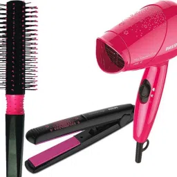PHILIPS HP8643/46 Styling Kit with Straightener and Dryer with Premium Round Brush Personal Care Appliance Combo-image-27