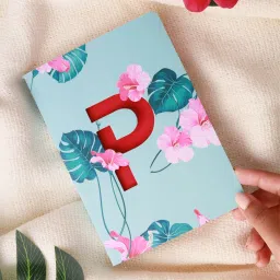 Initial P lasercut Notebook, B6 (6.69 X 4.72 X 0.5 Inches), 200 Pages, 80 GSM, Diary for Women B6 Notebook Ruled 192 Pages-7