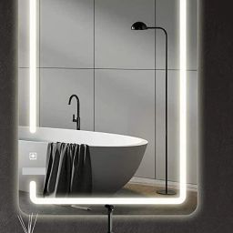 18x24 Inch LED Wall Mirror Glass with Touch Sensor Lights for Home Decor HA6 Bathroom Mirror-8
