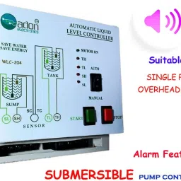 AdonElectronics Fully Automatic Water Level Controller for Submersible Pump-With Alarm(Load 3hp) Wired Sensor Security System image 2