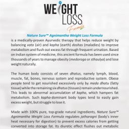 nature sure Agnimantha Weight Loss Formula for Men and Women – 1 Pack image 3
