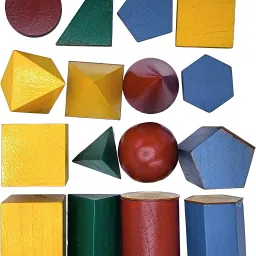 the labworld 3D Colorul Solid Geometric Shape set of 16 pcs for Kids Learning image 3
