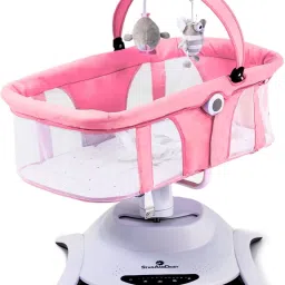 Baby Rocker for 0 to 2 Year New Born Baby Swing with Mosquito net & Hanging Toy Swings-image-62