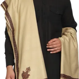 swi stylish Wool Embroidered Men Shawl-image-50