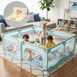 baybee JoyHub Plus Kids Playpen for Baby Playards with Play mat, Zipper Door&Toys Pouch-picture-27