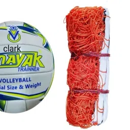 purple mashine stetch with orange net and pump Volleyball Kit-image-21