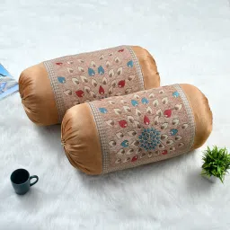 Cotton Floral Bolster Pack of 2-image-30