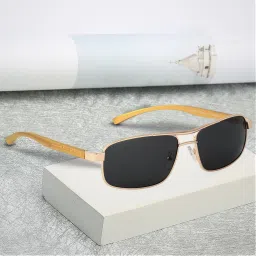 Polarized, UV Protection Rectangular Sunglasses (60)-2