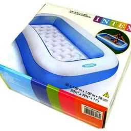 shiva1341 Intex Inflatable 5 Feet Rectangular Bath Tub (Multi color) Inflatable Swimming Pool image 4