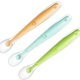 Baby Silicone Soft Spoons | Training Feeding for Toddlers Children and Infants Silicone Soup Spoon Set-14