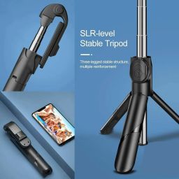 Glatoxi XT-02 3 in 1 Extendable Bluetooth Selfie Stick Lightweight All Smartphone Tripod, Tripod Kit, Tripod Ball Head image 4